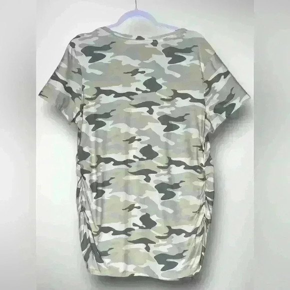 Women’s Maternity Top by Time and Tru Size XL 16-18 Grey Camouflage - Picture 2 of 6